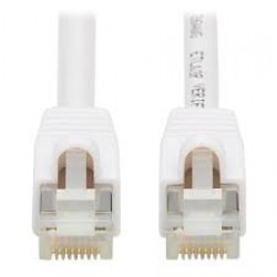 N262AB-025-WH - Cat6a 10G Certified Snagless Antibacterial S/FTP Ethernet Cable (RJ45 M/M), PoE, White, 25-ft. (7.6