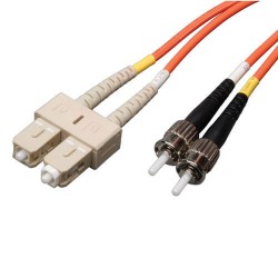 N304-10M Duplex Multimode 62.5/125 Fiber Patch Cable (SC/ST), 10M (33-ft.)