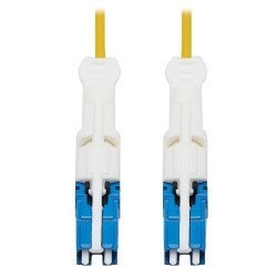 N381C-03M 400G Duplex Singlemode 8.3/125 OS2 Fiber Optic Cable (CS-UPC/CS-UPC), Round LSZH Jacket, Yellow, 3 m