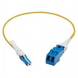 N381L-001-MF - 400G Duplex Singlemode 8.3/125 OS2 Fiber Optic Cable Adapter (CS-UPC/LC-UPC), M/F, Round LSZH Jacket