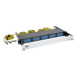 N48K-15M8L60S-B 40/100Gb Fiber Breakout Patch Panel, 40Gb to 4 x 10Gb, 100Gb to 4 x 25Gb, 15 MTP QSFP to 60 LC Dupl