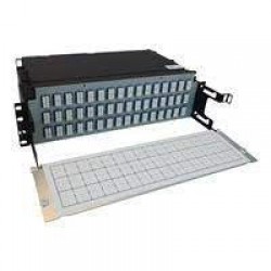 N48S-48M8L4-05 - Preloaded Fiber Patch Panel, 3U - 48x (12F MTP/MPO-APC to 4x LC Duplex F/F) 8F Trunk Cables, OS2 S