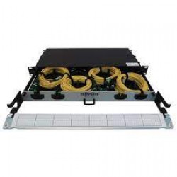 N48S-4M3X8M-10 - Preloaded Fiber Panel, 1U - 4x (3x8F MTP/MPO-APC F/F) 24F Trunk Cables, OS2 Singlemode, 10 m (32.8
