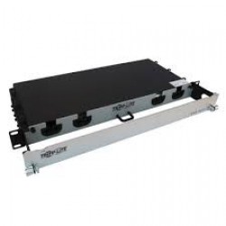 N48S-4M8L4-10 - Preloaded Fiber Panel, 1U - 4x (12F MTP/MPO-APC to 4x LC Duplex F/M) 8F Trunk Cables, OS2 Singlemod