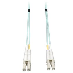 N820-01M 10Gb Duplex Multimode 50/125 OM3 LSZH Fiber Patch Cable (LC/LC) - Aqua, 1M (3-ft.)