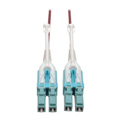 N821-06M-MG-T 10 Gb Duplex Multimode 50/125 OM4 LSZH Fiber Patch Cable (LC/LC), Push/Pull Tabs, Magenta, 6 m (20 ft