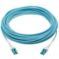N821-30M-AQ-AR - 100G Duplex Multimode 50/125 OM4 Armored Fiber Optic Cable (LC/LC Duplex M/M), LSZH, Aqua, 30 m (9