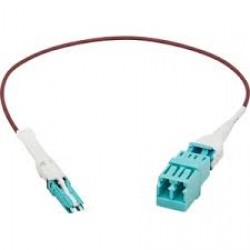 N822L-001-MF 400G Duplex Multimode 50/125 OM4 Fiber Optic Cable Adapter (CS-PC/LC-PC), M/F, Round LSZH Jacket, Mage