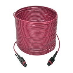 N845-15M-12-MG MTP/MPO Multimode Patch Cable, 12 Fiber, 40/100 GbE, 40/100GBASE-SR4, OM4 Plenum-Rated (F/F), Push/P