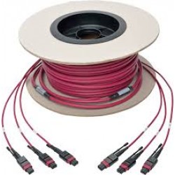 N858-38M-3X8-MG MTP/MPO Multimode Base-8 Trunk Cable, 24-Strand, 40GB/100GB, 40/100GBASE-SR4, OM4 Plenum-Rated (3xF