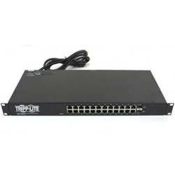 NSU-G24C2 24-Port Gigabit Ethernet Switch with 12 Outlet PDU, 2 SFP Ports