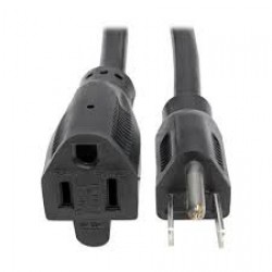 P024-025 25 Ft. Extension Cord, NEMA 5-15P to NEMA 5-15R - Heavy Duty, 15A, 120V, 14 AWG, Black