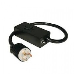 P043-002 L5-30P to L5-20R Extension Cord with Breaker - 20A, 120V, 10 AWG, 2 ft., Black