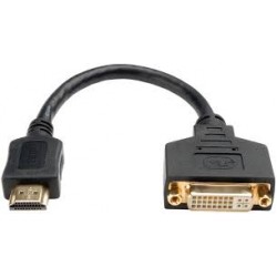 P132-08N HDMI to DVI Cable Adapter (HDMI-M to DVI-D F) 8-in.
