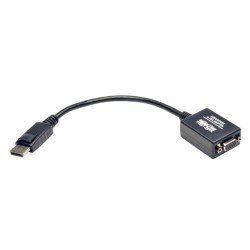 P134-06N-VGA-BP DisplayPort to VGA Active Converter, DisplayPort to HD15 (M/F), 1920 x 1200/1080p, 6 in., 50 Pack
