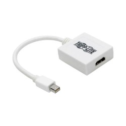 P137-06N-HDMI Mini DisplayPort to HDMI Adapter Cable, 6 in. - 1920 x 1200, 1080p, Mac/PC, Thunderbolt 1 & 2, M/