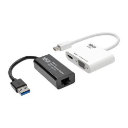 P137-GHV-V2-K 4K Video and Ethernet 2-in-1 Accessory Kit for Microsoft Surface and Surface Pro with RJ45, VGA and H
