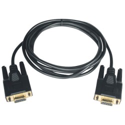 P456-006 Null Modem Serial DB9 Serial Cable (DB9 to DB25 F/M), 6-ft.