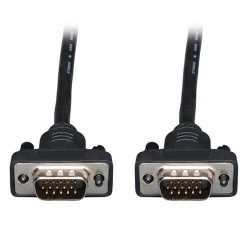 P502-025-SM Low-Profile VGA Coaxial High-Resolution Monitor Cable with RGB Coaxial (HD15 M/M), 2048 x 1536 (1080p),