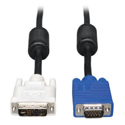 P556-010 DVI to VGA Monitor Cable, High Resolution Cable with RGB Coax (DVI-A to HD15 M/M), 10-ft.