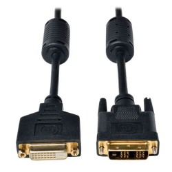 P562-006-SL DVI Single Link Extension Cable, Digital TMDS Monitor Cable (DVI-D M/F), 6-ft.