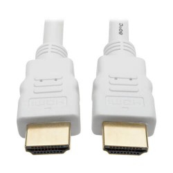 P568-010-WH High-Speed HDMI 4K Cable with Digital Video and Audio, Ultra HD 4K x 2K @ 30 Hz (M/M), White, 10 ft.