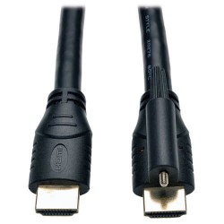 P569-010-LOCK High Speed HDMI Cable with Ethernet and Locking Connector, Ultra HD 4K x 2K, 24AWG (M/M), 10-ft.
