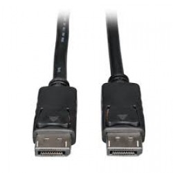 P580-001-V4 DisplayPort 1.4 Cable with Latching Connectors - 8K UHD, HDR, 4:2:0, HDCP 2.2, M/M, Black, 1 ft.