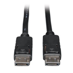 P580-003 DisplayPort Cable with Latches (M/M), 4K x 2K 3840 x 2160 @ 60Hz, 3-ft.