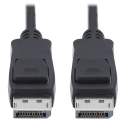 P580-003-V4 DisplayPort 1.4 Cable with Latching Connectors - 8K UHD, HDR, 4:2:0, HDCP 2.2, M/M, Black, 3 ft.