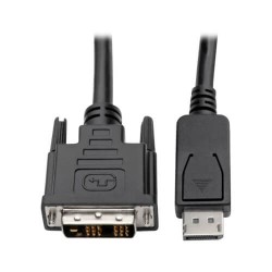P581-015 DisplayPort to DVI-D Adapter Cable â€“ M/M, DP with Latches, 1920 x 1200 (1080p) @ 60 Hz, 15 ft.