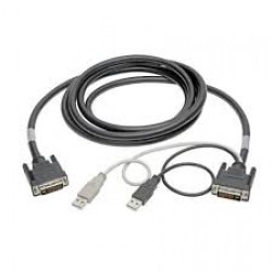 P760-010-DVI DVI to USB-A Dual KVM Cable Kit - (2x Male/2x Male), 1920 x 1200 (1080p) @ 60 Hz, 10 ft.