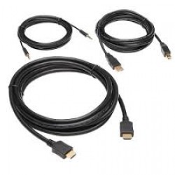 P782-010-HA HDMI KVM Cable Kit - 4K HDMI, USB 2.0, 3.5 mm Audio (M/M), Black, 10 ft.