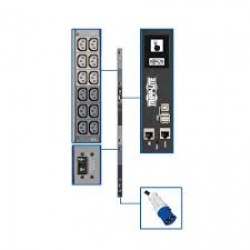 PDU3EVN6G60C 18.7kW 3-Phase Monitored PDU with LX Platform, 208/240V Output (36 C13), IEC 309 60A Blue, 0U, TAA