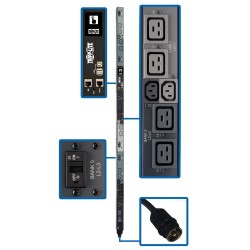 PDU3EVNR6H50A 14.4kW 3-Phase Monitored Per-Outlet PDU - LX Platform, 6 C13 & 12 C19 Outlets (208V), 50A CS8365C