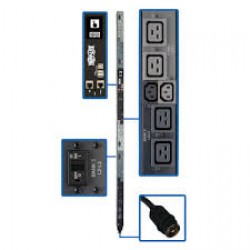 PDU3EVSR6H50A 14.4kW 3-Phase Switched PDU - 6 C13 & 12 C19 Outlets, Hubbell 50A CS8365C, 0U, Outlet Monitoring,