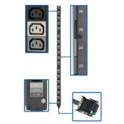 PDU3V51 8.6/12.6kW 3-Phase Vertical PDU Strip, 208V Outlets (51 C13), 0U Rack-Mount, Required Accessory for Select 