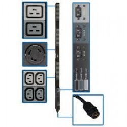 PDU3V6H50A - 14.4kW 208V 3-Phase Basic PDU - 45 Outlets (36 C13, 6 C19, 3 L6-30R), Hubbell 50A CS8365C Input, 6 ft.