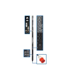PDU3XEVSR6G32A 22.2kW 3-Phase Switched PDU - 12 C13 & 12 C19 Outlets, IEC 309 32A Red, 0U, Outlet Monitoring, T