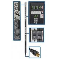 PDU3XVSR6L2230 17.3kW 3-Phase Switched PDU, 240V Outlets (12 C13 & 12 C19), L22-30P, 415V Input, 6ft Cord, 0U V