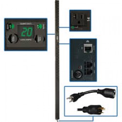PDUMVR20NET 1.9kW Single-Phase Switched PDU with Outlet Level Metering, 120V Outlets (24 5-15/20R), L5-20P/5-20P Ad