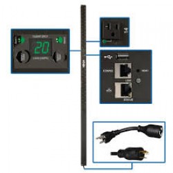 PDUNVR20LX 1.9kW Single-Phase Monitored Per-Outlet PDU - LX Platform, 24 5-15/20R Outlets (120V), L5-20P/5-20P Inpu