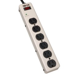 PM6NS 6-Outlet Industrial Surge Protector, 6-ft. Cord, 900 Joules, 12.5 in. length
