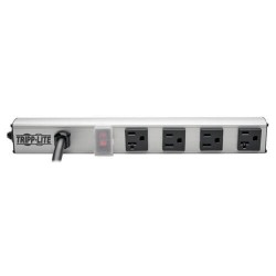 PS120420 4-Outlet Vertical Power Strip,  2-15A & 2-20A, 120V, 15-ft. Cord, 5-20P, 12 in.