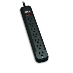 PS712B Power It! 7-Outlet Power Strip, 12-ft Cord, Black Housing