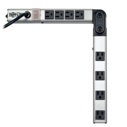 PSF2408 8-Outlet Foldable Power Strip with 1 Pivot, 120V, 12A, 15-ft. Cord, 5-15P, 24 in.