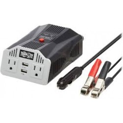 PV400USB 400W PowerVerter Ultra-Compact Car Inverter with 2 AC/2USB - 3.1A/Battery Cables/Cigarette Lighter Adapter