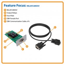 RELAYCARDSV Programmable Relay I/O Card for Tripp Lite SVTX, SVX, S3MX and SV UPS Systems