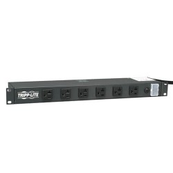 RS-1215-20 1U Rack-Mount Power Strip, 120V, 20A, 5-20P, 12 Outlets (6 Front-Facing, 6-Rear-Facing) 15-ft. Cord