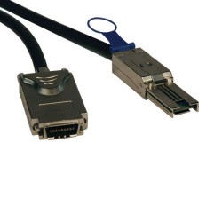 S520-01M External SAS Cable, 4 Lane - mini-SAS (SFF-8088) to 4xInfiniband (SFF-8470), 1M (3-ft.), TAA
